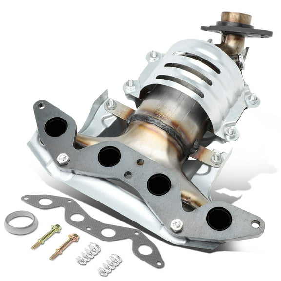 DNA Motoring OEM-CONV-004 For 2001 to 2005 Honda Civic DX LX CX VX HX 1.7L Engine Performance Catalytic Converter Exhaust Manifold Replacement 02 03 04