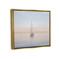 thumbnail image 3 of Stupell Industries Tranquil Boat Sunset Reflection Graphic Art Metallic Gold Floating Framed Canvas Print Wall Art, Design by Elizabeth Medley, 3 of 6