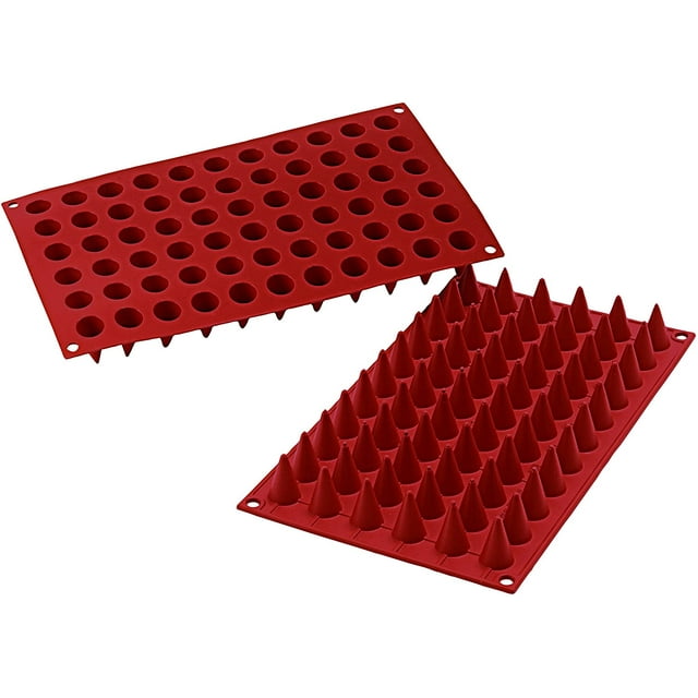Silikomart SF131/C Moules en Silicone Collection Classique, Mini Cônes, Terracotta
