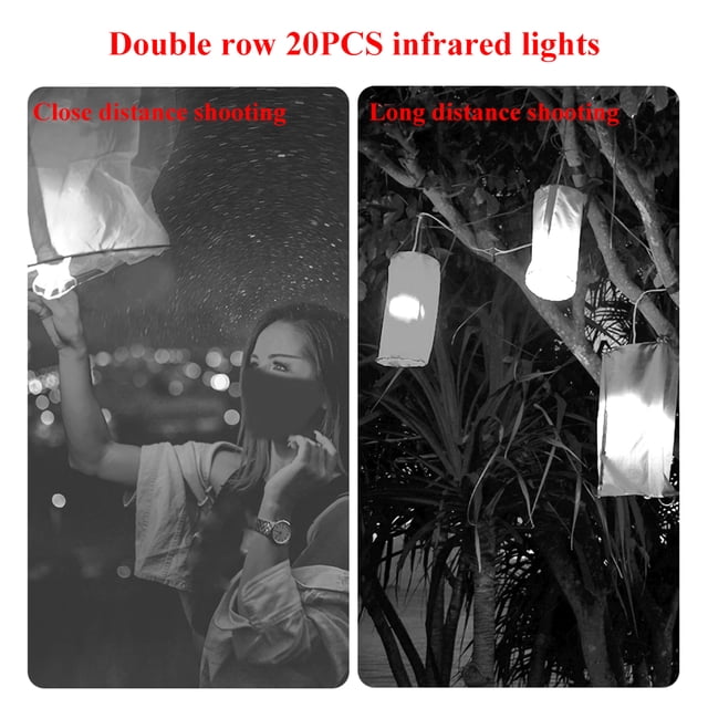 Luz De Visión Nocturna, Imagen Transparente De Ajuste Fácil De 20 Metros De Distancia Luces De Cámara Infrarroja Duradera Para Ordro