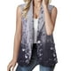 thumbnail image 1 of Gibobby chaquetas elástica ligera Chaqueta de chaleco de traje informal de un solo botón sin mangas con bolsillo estampado Floral elegante para mujer (Morado, L), 1 of 4