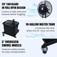 thumbnail image 6 of Cool-Off 10 Gallon Water Tank Tropic Breeze Portable Misting Fan-90 Degree Oscillation (Midnight Black), 6 of 6