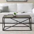 thumbnail image 4 of 40" Modern Geometric Coffee Table - Dark Concrete, 4 of 5