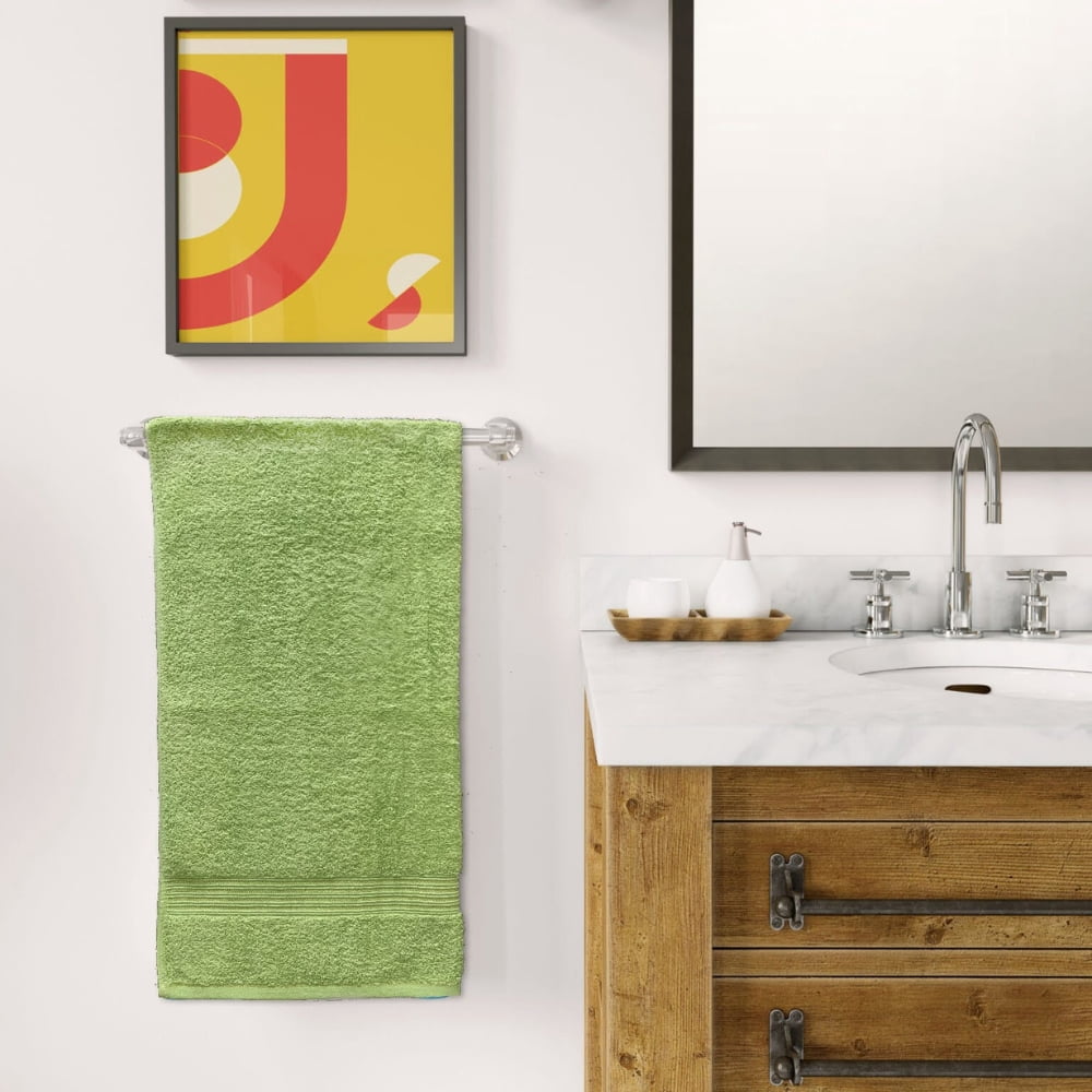 HURBANE HOME 4 Piece Super Soft Bath Towels for Bathroom, Highly Absorbent Cotton Towel (Sage Green)