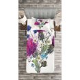 thumbnail image 3 of Ambesonne Dragonfly Quilted Bedspread Set 2 Pcs, Summer Meadow Herbs, Twin Size, Multicolor, 3 of 3