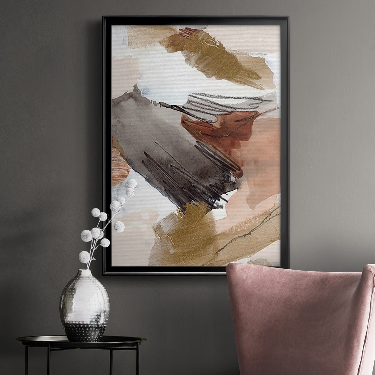 Antique Gold III Premium Framed Print, in Gold, Black, or Silver - Ready to Hang
