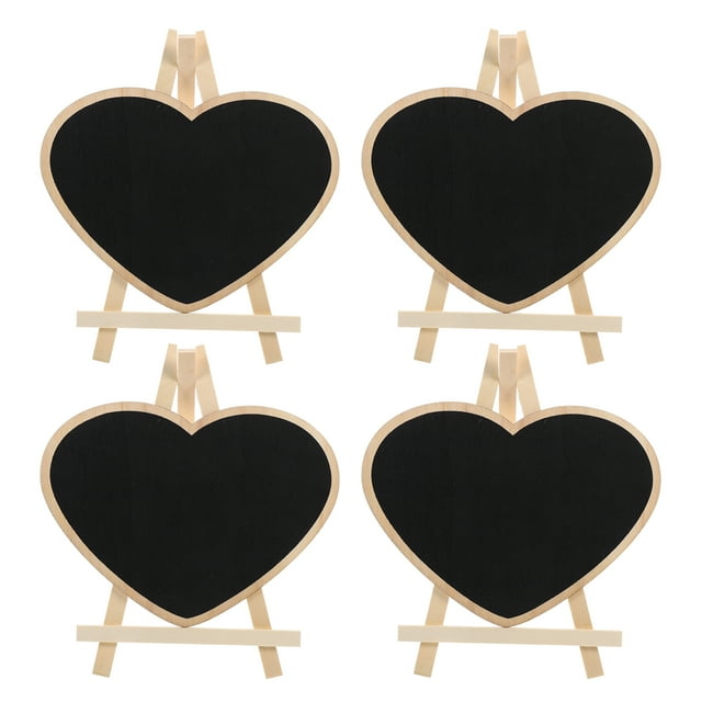 4pcs Chalkboard Sign Wooden Chalkboard Vertical Writing Board Kids Painting Board