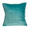 thumbnail image 1 of Parkland Collection PILE11180P Gorty Aqua Square Transitional Pillow Cover with Poly Insert - 20 x 20 x 7 in., 1 of 2