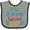 Heather and Black, variant on Inktastic My Grammie Loves Me Boys or Girls Baby Bib