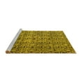 thumbnail image 2 of Ahgly Company Machine Washable Indoor Rectangle Oriental Yellow Modern Area Rugs, 2' x 4', 2 of 4