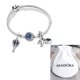 thumbnail image 1 of Pulsera Charms Plata 925 Pandora Tortuga Globo Pulseras 19cm con bolsa de terciopelo Gao Jiahui unisex, 1 of 2