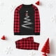 thumbnail image 1 of Pijama familiar europeo con estampado navideño de moda, traje para padres e hijos, blusa y pantalones de poliéster para mujer, 1 of 3