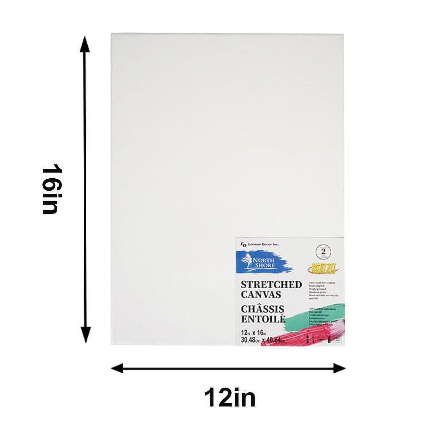 Northshore 6 pack 12"x16" stretched canvas