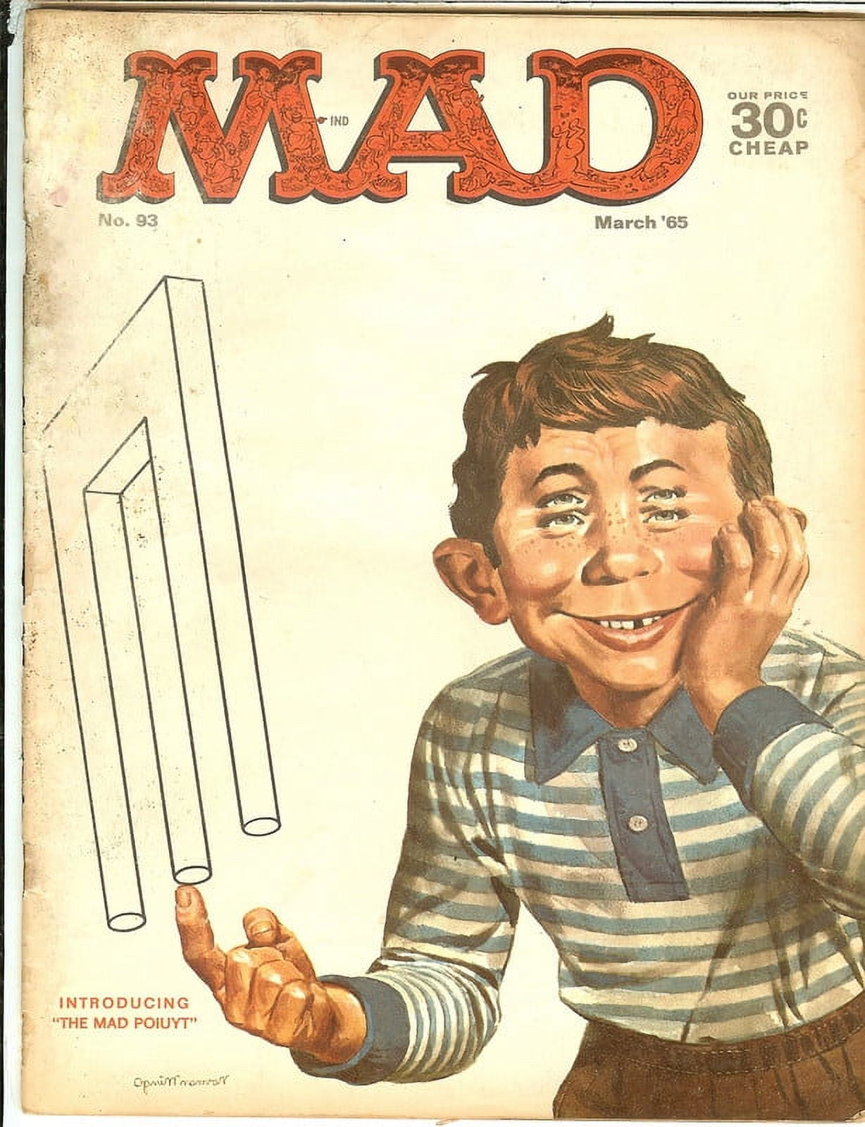 MAD Magazine #93 March 1965 (POOR Condition)