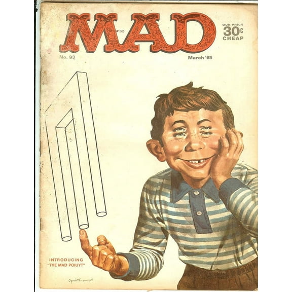 MAD Magazine #93 March 1965 (POOR Condition)