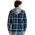 thumbnail image 4 of Men's Aeropostale Long Sleeve Plaid Hoodie Color: Cream Size: L, 4 of 4