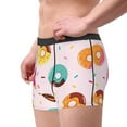 thumbnail image 2 of Yiaed Donut Print Men's Soft Cotton Boxer Shorts Breathable Boxers Underwear Moisture-Wicking Underwear Stretch Boxer Briefs for Man-Large, 2 of 5