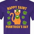 thumbnail image 4 of Inktastic St. Patrick's Day Happy Saint Purrtrick's Day T-Shirt, 4 of 5