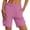 #H-Pink, variant on ZHYou Hiking Cargo Shorts for Women Elastic Waist Lightweight Water Resistant Quick Dry Athletic Shorts with Pockets