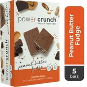 Power Crunch Original Protein Energy Bars, Peanut Butter Fudge, 5 Ct Box, 1.4 oz