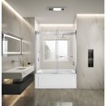 thumbnail image 2 of Kingston Brass KVTAM6032R22B1 60-Inch Acrylic Rectangular 3-Wall Anti-Skid Alcove Tub Combo with Tub Door (Right Hand Drain) in White/Polished Chrome, 2 of 9