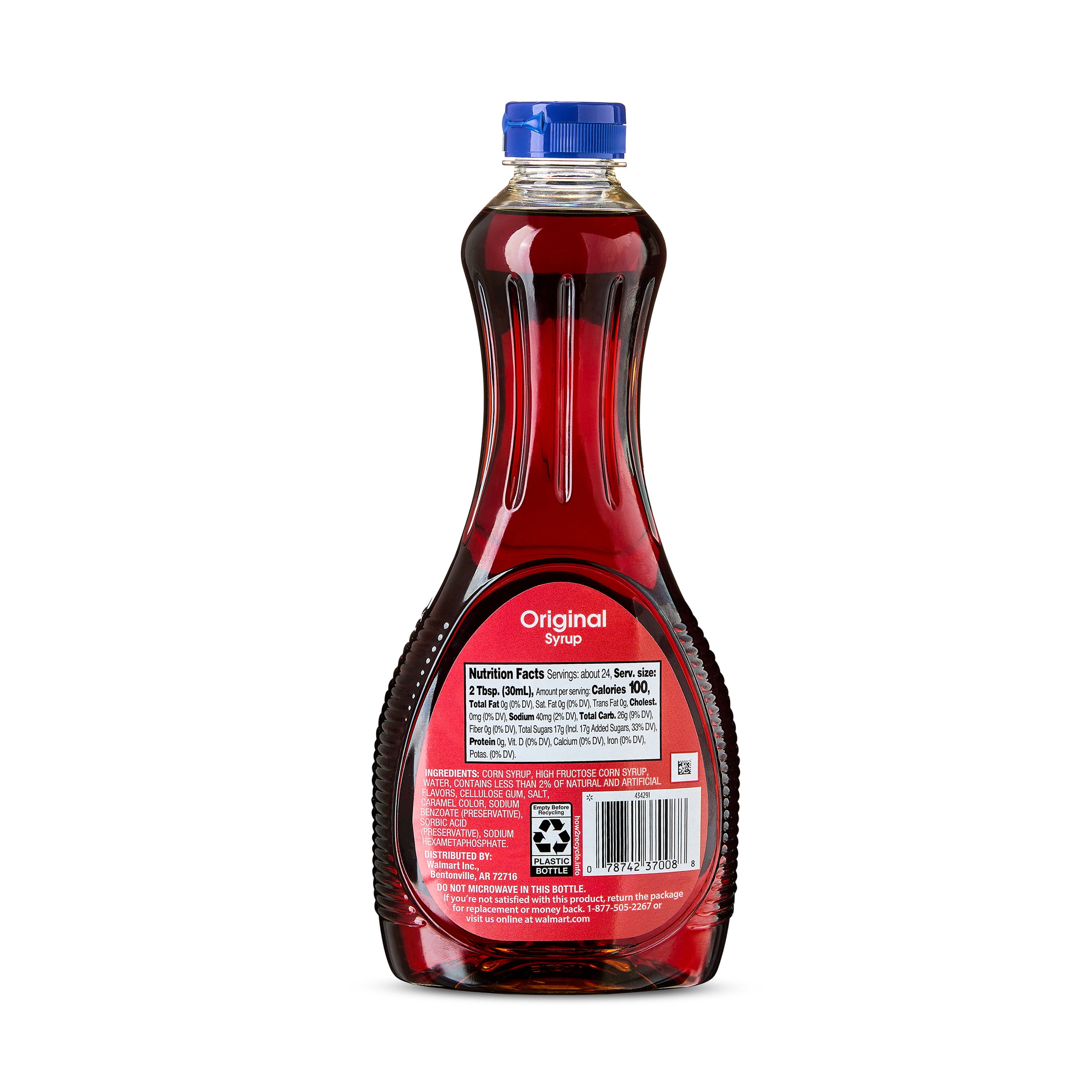 Great Value Original Syrup, 24 fl oz