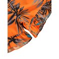thumbnail image 5 of Suagox Girl Tops, Shorts Suit, Bowknot Sling Summer Shirt Leaf Printed Beach Vest Loose Pants, Orangec for 1-7 Years Old Girls, 5 of 8