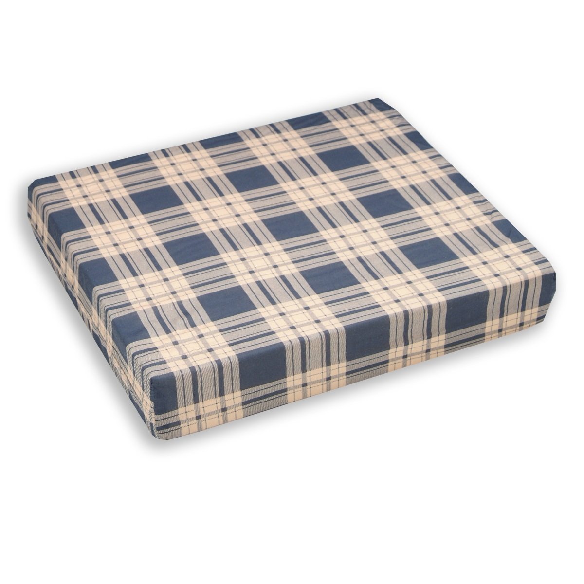 Egg Crate Foam Wheelchair Cushion 3 Inch Thick Plaid Helps