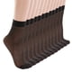 thumbnail image 1 of 10 pares de calcetines de algodón antideslizantes de patrón liso para mujer, con media caña, transpirables, elásticos e invisibles, para todas las estaciones., 1 of 7