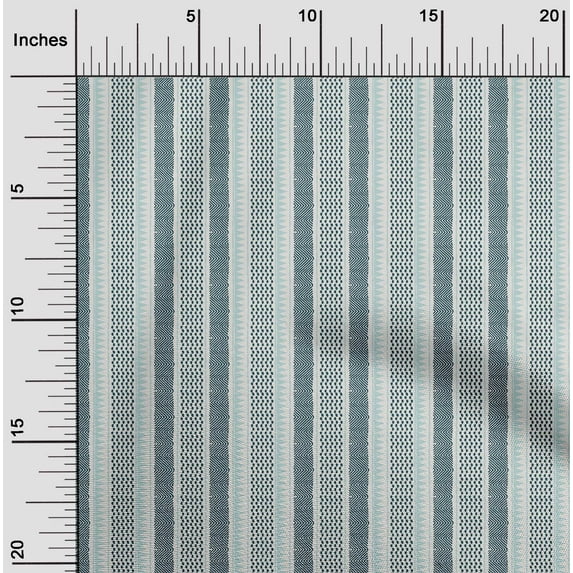 oneOone Cotton Poplin Fabric Chevron Block Printed Fabric 1 Yard 56 Inches Wide