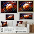 thumbnail image 4 of Designart "Baseball modern Glory I" Sports Canvas Wall Art, 4 of 5