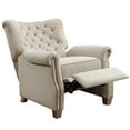 thumbnail image 2 of Better Homes & Gardens Tufted Push Back Recliner, Beige Fabric Upholstery, 2 of 8