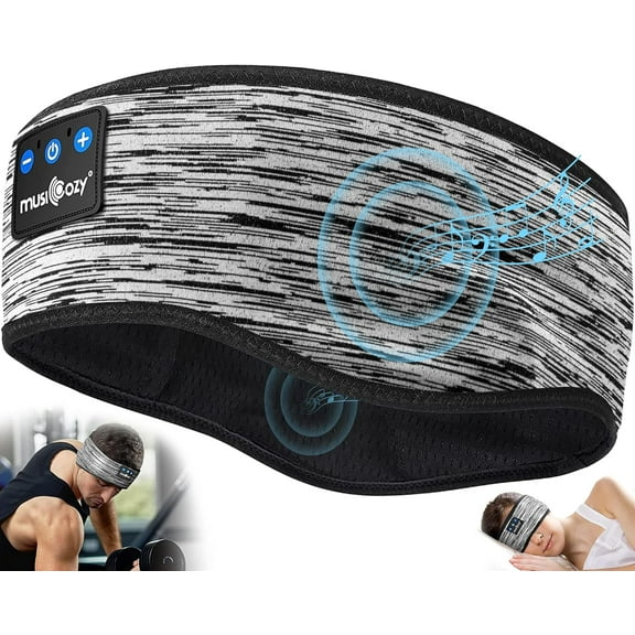 CACOCO-Bluetooth 5.2 Sleep Headphones, Wireless Headband Headphones With Hd Stereo Speakers, Sports Earphones For Sleeping, Running, Yoga, Ideal Gifts For Men, Women, Teens