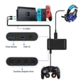 thumbnail image 4 of Adaptador de controlador GC 3 en 1 para Nintendo Switch, Wii U y PC. Convertidor de 4 puertos para controlador GameCube., 4 of 5