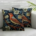 thumbnail image 3 of Nawypu  Red Bird Floral Flower Throw Pillowcase Asian Oriental Lumbar Pillowcases 16x24 Decorative Pillow Home Boho Square Cushion Cover for Home Sofa Couch Decoration, 3 of 5