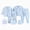 A9-Sky Blue, variant on Newborn Layette Sets 0-3M Baby Boys Girls Cotton Romper Tops Hat Pants Bib Sock Shose Suit Outfit Sets to 0-3M Caqnni