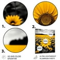 thumbnail image 3 of Designart "Yellow Brown Sunflower landscape Emergent Sunflower I" Floral & Botanical Metal Wall Decor, 3 of 5