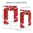 thumbnail image 3 of Daiia Red Maple Leaf Pattern Decorator Wall Plate Child Safe Outlet Cover, Switch and Outlet Covers,Size 1-Gang 5.0" x3.0" , Polycarbonate Thermoplastic-Style U, 3 of 6