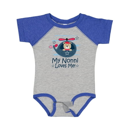 

Inktastic Nonni Loves Me Baby Bear Gift Baby Boy Bodysuit