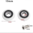 thumbnail image 2 of Set Of 8 Replacement Wheels For 19mm Diameter Shower Door BAOPENG, 2 of 5