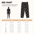 thumbnail image 3 of Balery Playing Music Skeletons Pantalones de pijama para mujer, pijamas ultraligeros, pantalones de estar por casa-Small, 3 of 6
