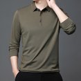 thumbnail image 5 of Mlzmgr Shirts for Men 1/4 Button Long Sleeve Golf Shirts Fitness Business Casual Work Shirts, 5 of 7