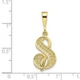 thumbnail image 3 of 10k Initial S Charm in 10k Yellow Gold, 3 of 3