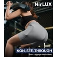thumbnail image 2 of Nirlux Womens Biker Shorts With Pockets-Yoga Shorts For Women Regular & Plus Size For Gym & Yoga Size 6, 6" Inseam, Ultimate Grey, 2 of 6