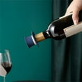 thumbnail image 4 of Advancent Tapón de botella de vino espumoso sombrero decorativo botellas de champán corcho lindo divertido sellador a prueba de fugas sellado Barra de herramientas azul, 4 of 6