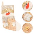 thumbnail image 2 of Weiweiguan 1pc Christmas Stocking Xmas Tree Hanging Socks Candy Packing Bag Nice Stocking, 2 of 7