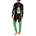 thumbnail image 4 of Renewold Family Pajamas Christmas Long Sleeve Cute Polar Bear Snowflake Warm Sleepwear Lounge Pjs for Men with Size XL Pullover Top and Pants Set of 2, 4 of 5