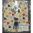 thumbnail image 2 of Pawprints Standard Schnauzer Black Grey Baby Bib, 2 of 3