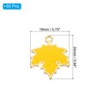 thumbnail image 2 of Uxcell Maple Leaf Pendants, 60 Pack Enamel Tree Leaf Beads Metal Leaves Charm for Jewelry Making, Yellow, 2 of 5