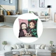 thumbnail image 4 of Kamado Nezuko Pillow Case Soft Pillow Cover Pillowcase Decorative Cushion Cover Home Decor 26 "x26 ", 4 of 8